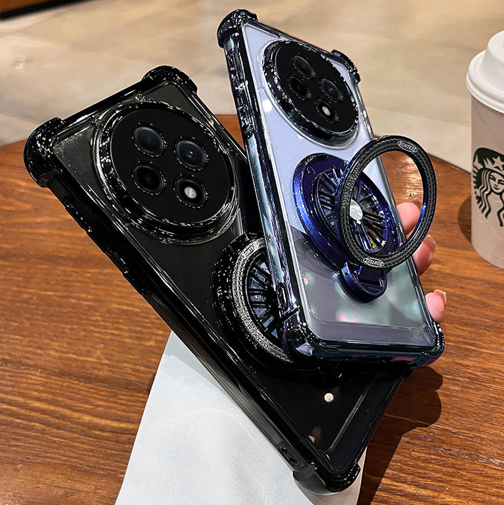 Oppo Reno12 F 5G Premium Stress Buster Wheel Rotating Shockproof Airbags Case