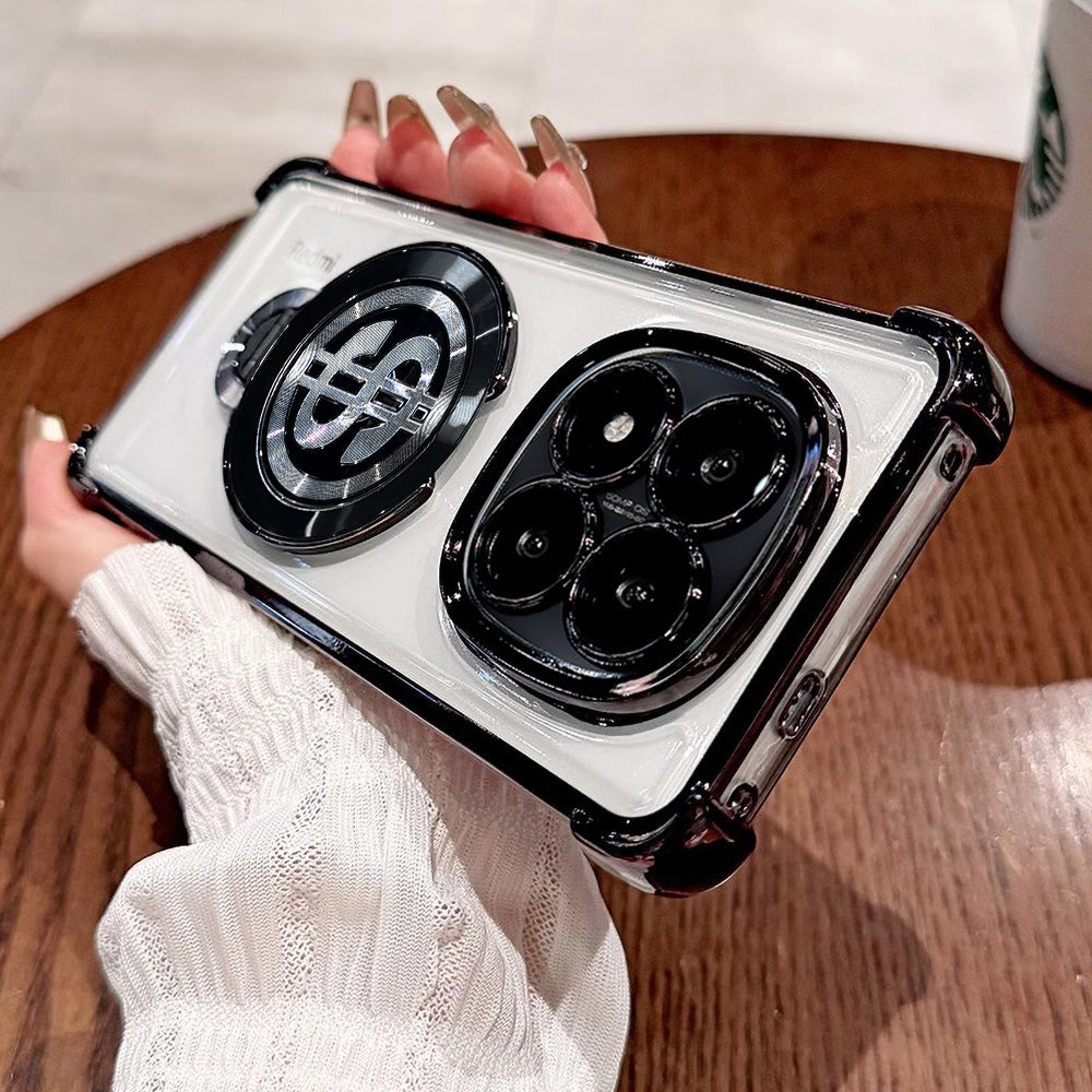Redmi Note 14 Pro 5G Four Corner Airbags 100% Original Astro Money Magnet Rotating Dollar Case