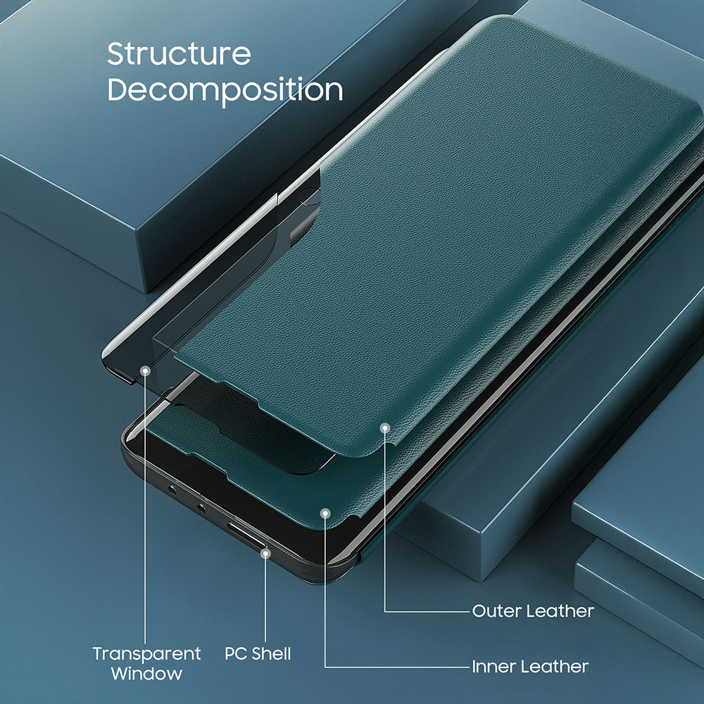 Vivo Y200e 5G Luxury Half Window Leather Flip Case