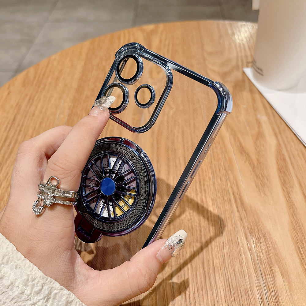 Oppo A5 Pro 5G Premium Stress Buster Wheel Rotating Shockproof Airbags Case