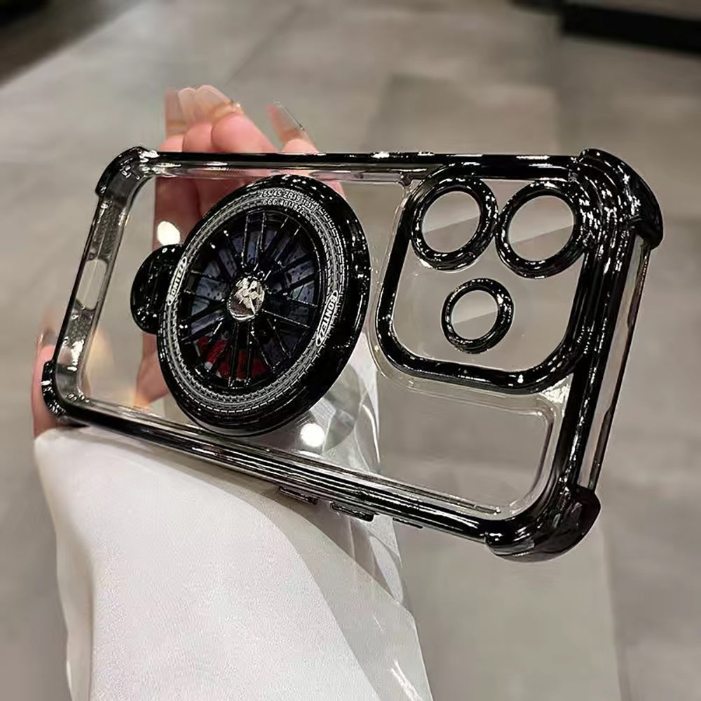 Oppo A5 Pro 5G Premium Stress Buster Wheel Rotating Shockproof Airbags Case