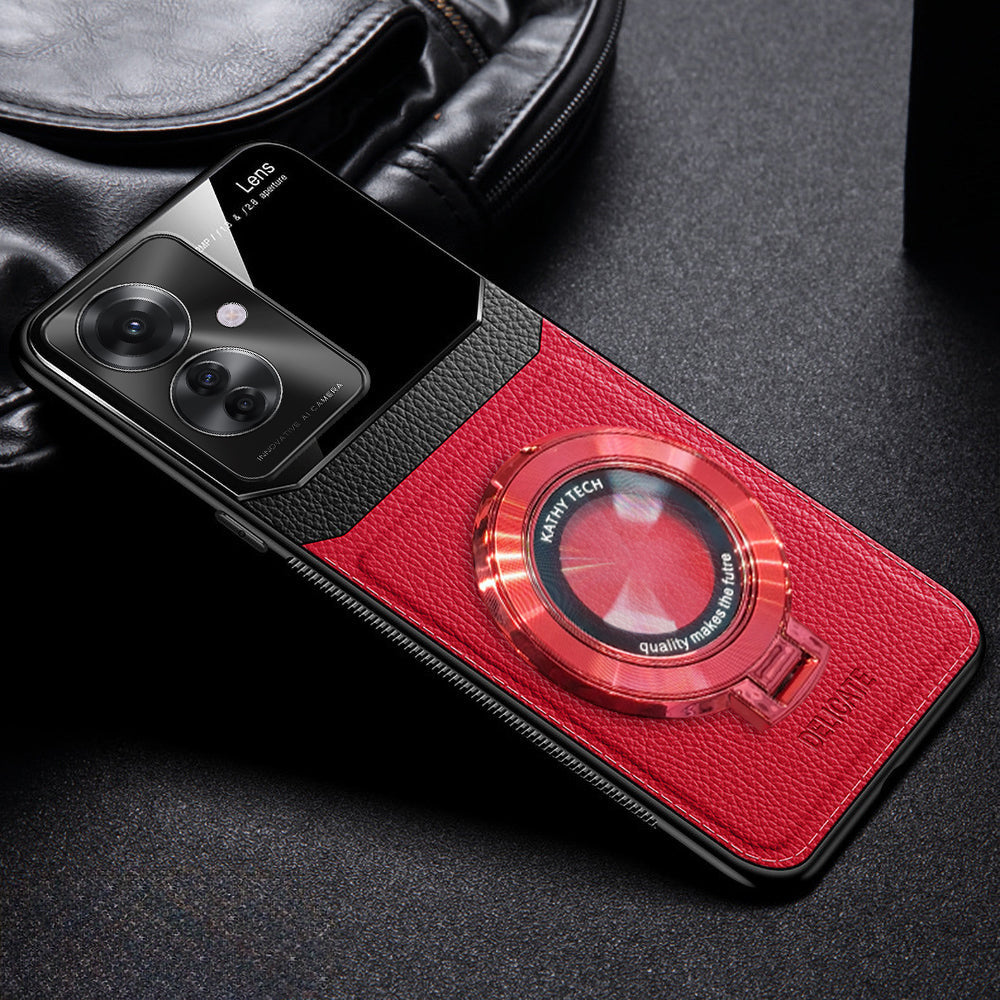 Oppo F25 Pro 5G Red leather Case