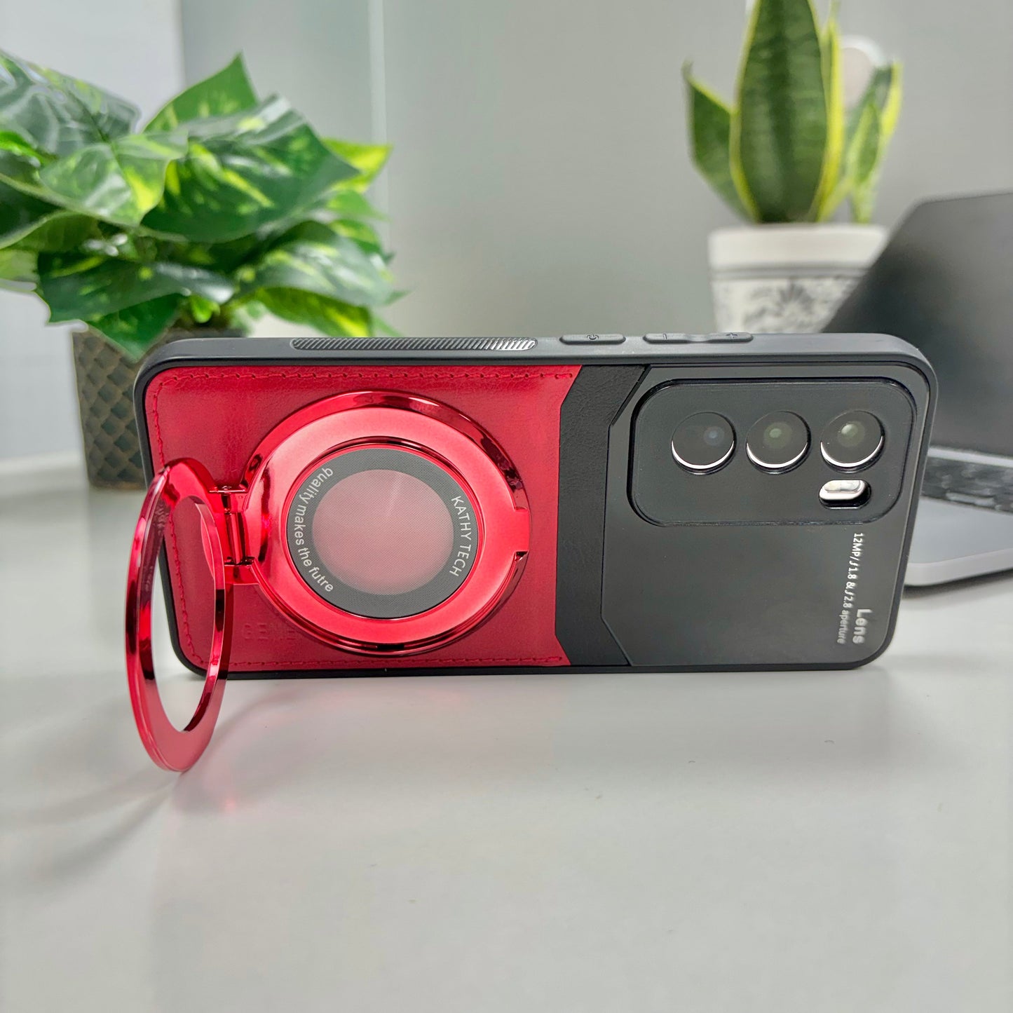 red black hybrid Oppo Reno 12 5G case