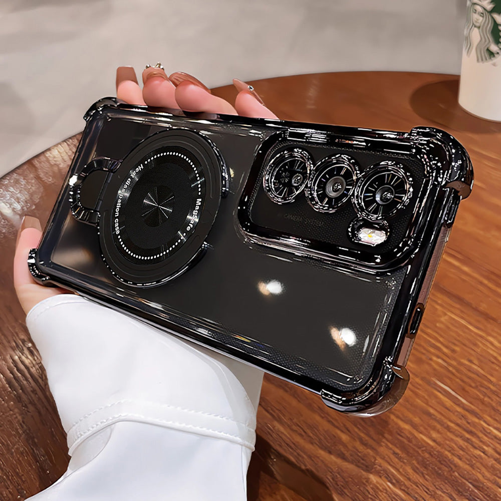 Black metallic Oppo Reno 12 Pro 5G cover