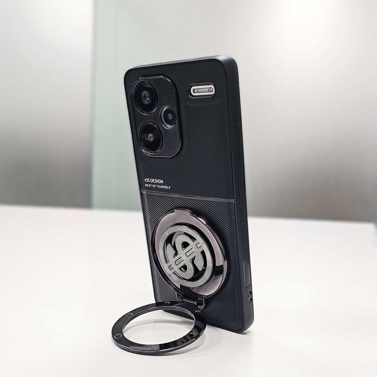 Redmi Note 13 Pro+ 5G Luxury Hybrid Money Magnet Rotating Dollar Case