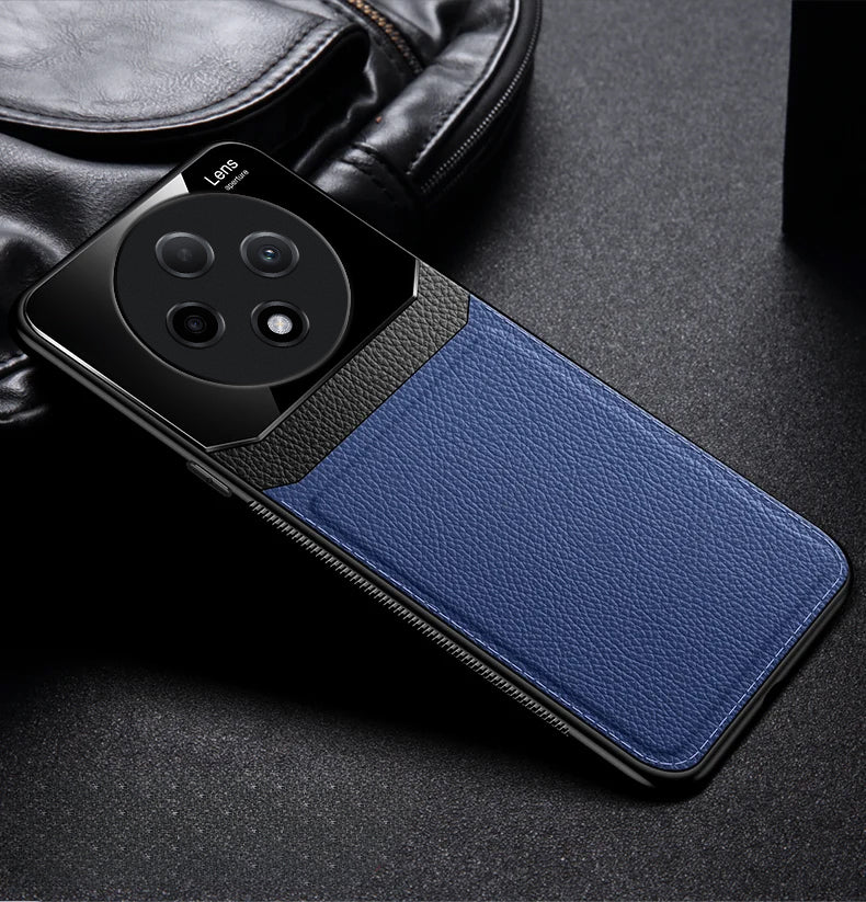 blue Oppo F27 Pro 5G leather case
