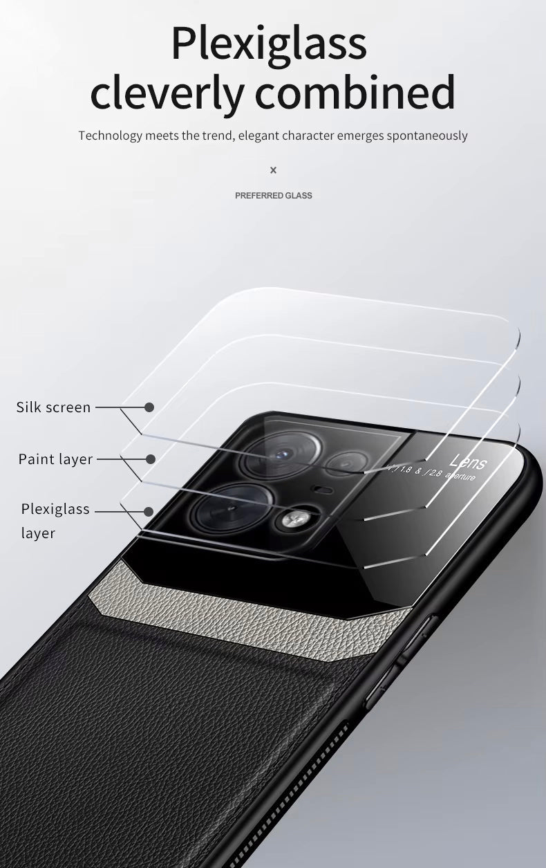 Motorola Edge 50 Pro 5G Premium Leather Lens Protective Case