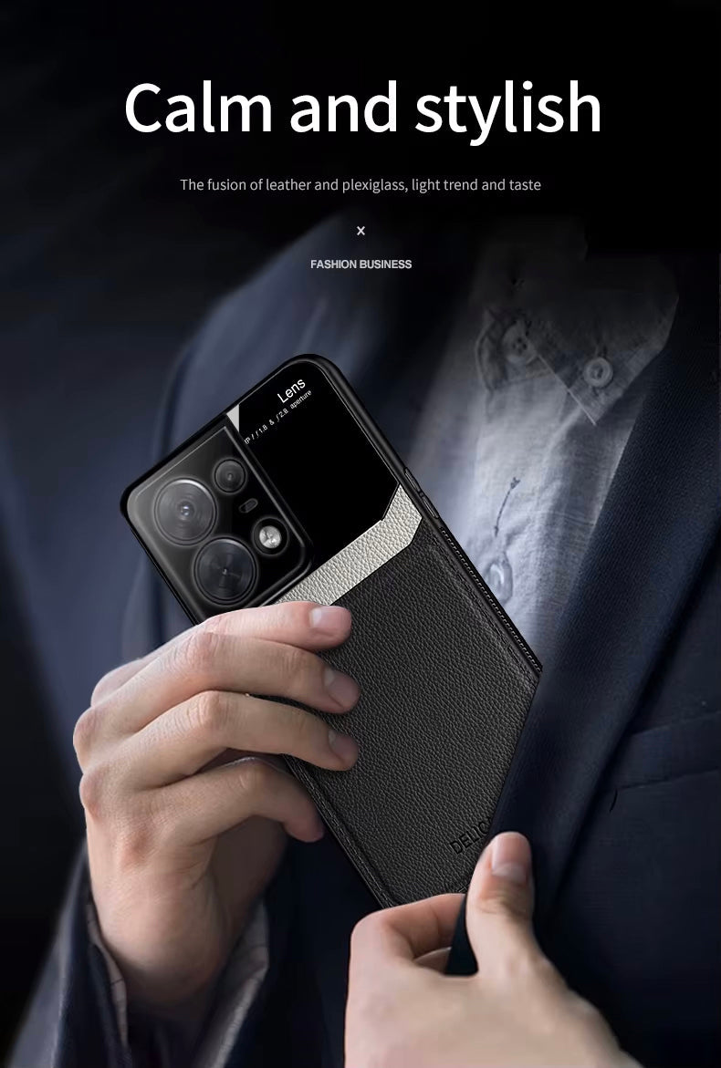 Motorola Edge 50 Pro 5G Premium Leather Lens Protective Case