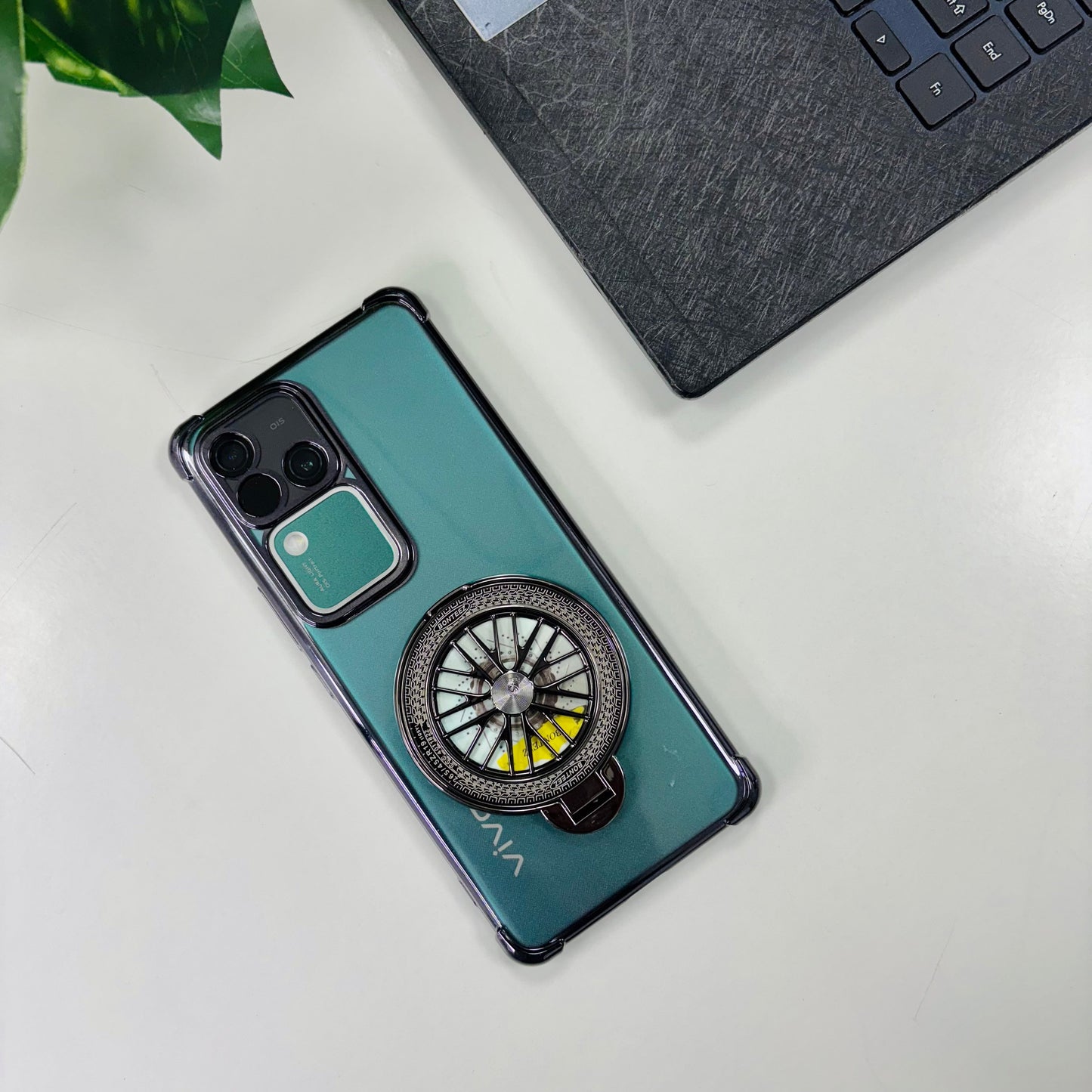 Vivo V30 Pro 5G Premium Stress Buster Wheel Rotating Shockproof Airbags Case