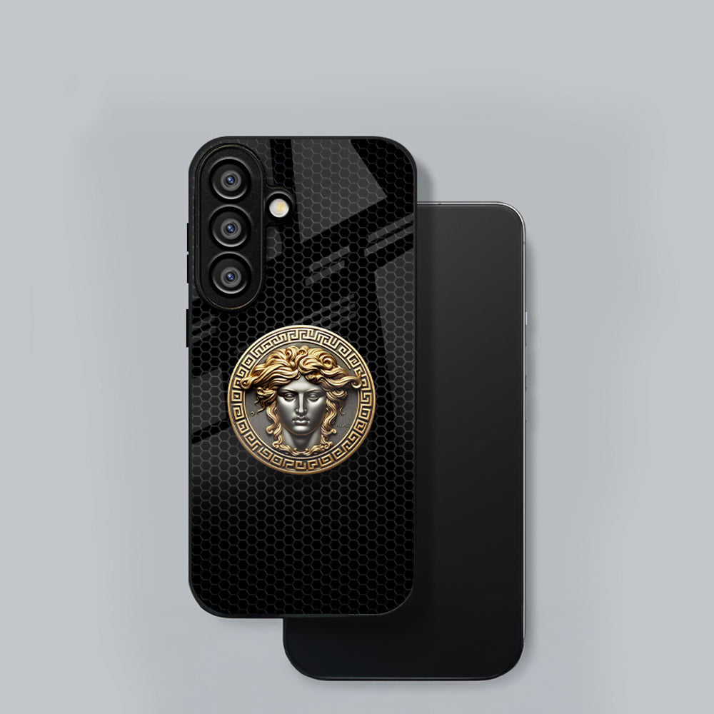 Samsung Galaxy A36 5G Premium Acrylic Shockproof Glass Back Case (Versace Case)