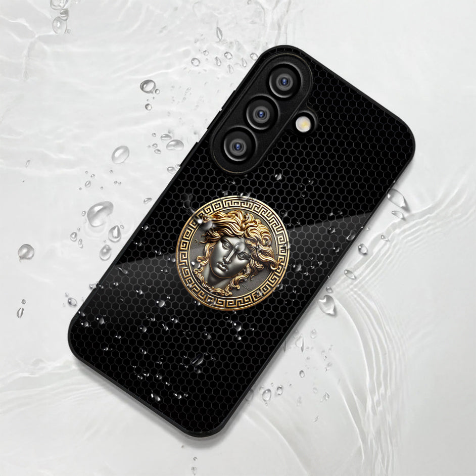 Samsung Galaxy A36 5G Premium Acrylic Shockproof Glass Back Case (Versace Case)