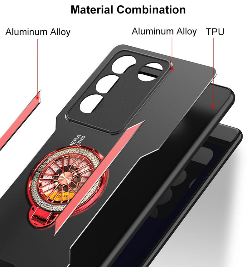 Metal Wheel Back Case Vivo v27