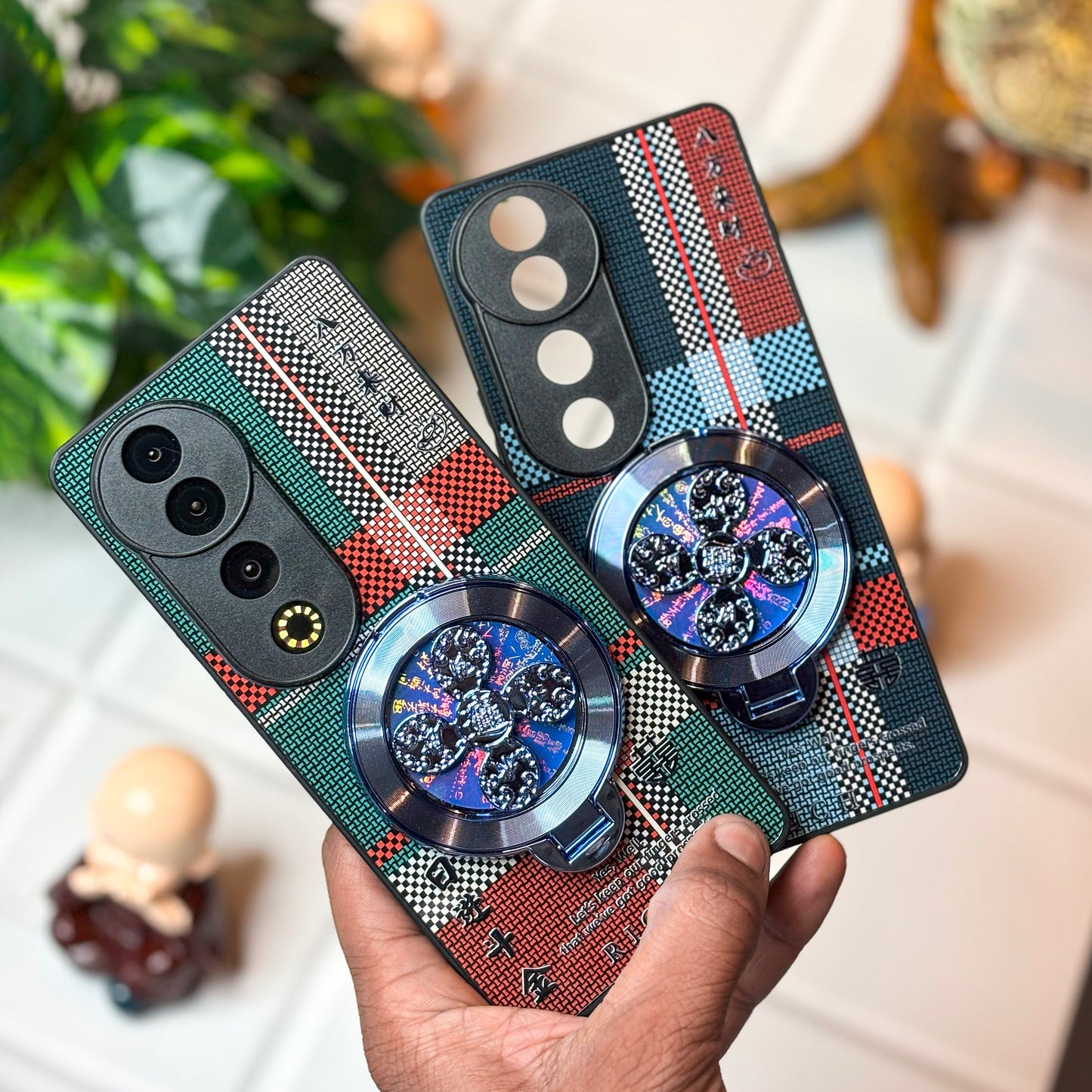 Vivo V40 Pro 5G Rich Manifestation Wheel Grid Pattern Back Case