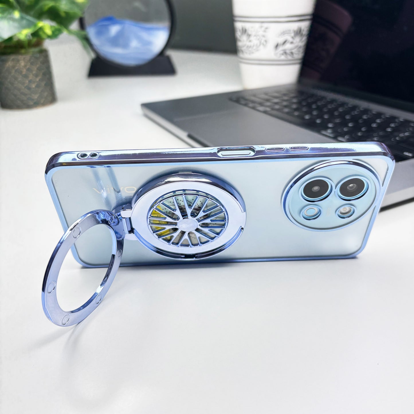 Vivo Y58 5G Ferrari Wheel Electroplating Case