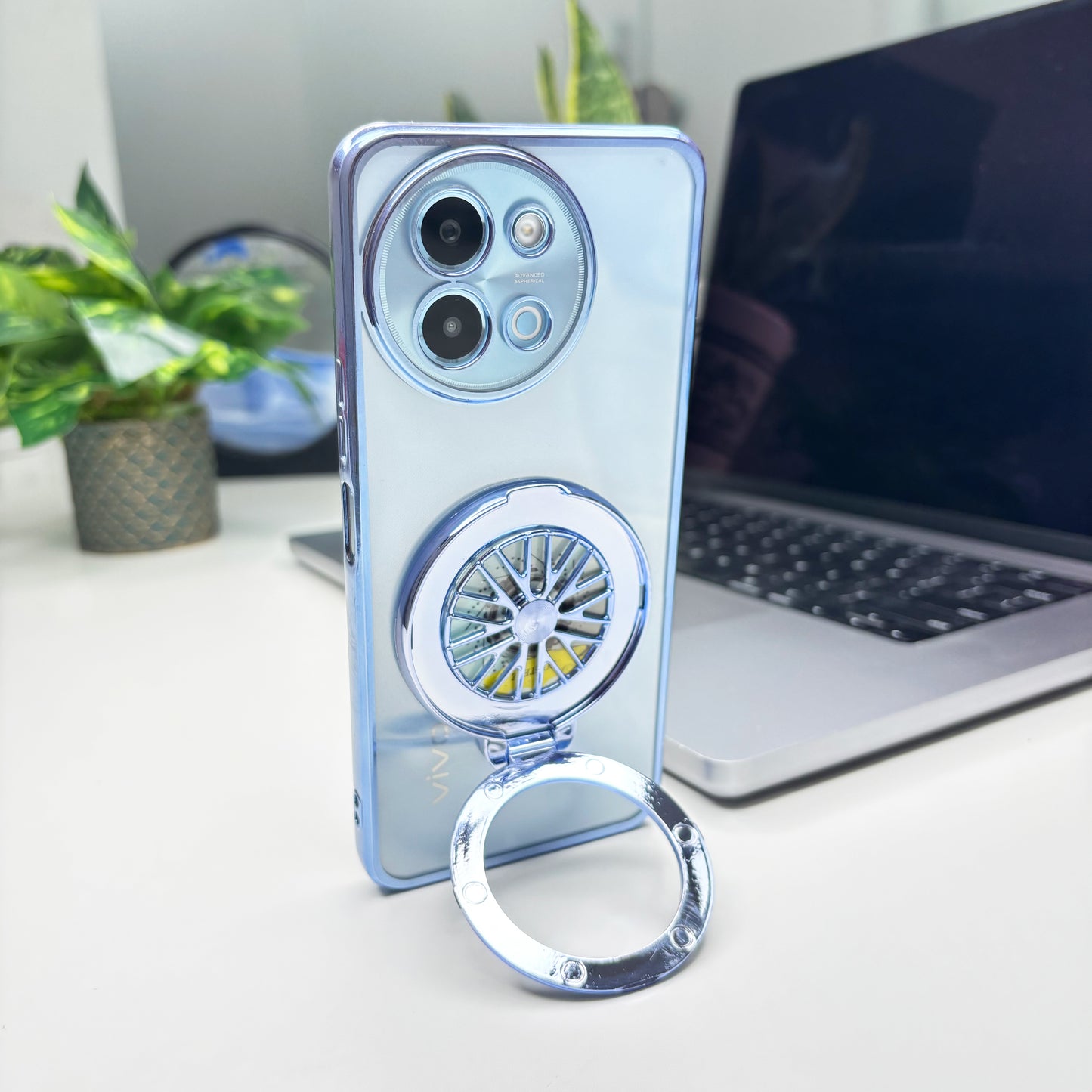 Vivo Y58 5G Ferrari Wheel Electroplating Case