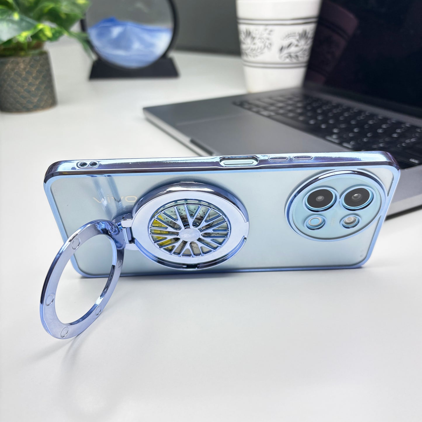 Vivo Y58 5G Ferrari Wheel Electroplating Case