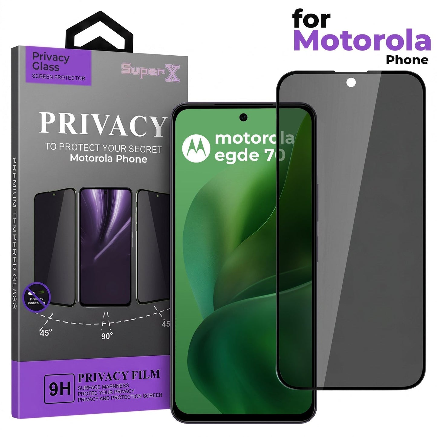Motorola Edge 70 5G Reflective Fidget Rotating Airbag Case
