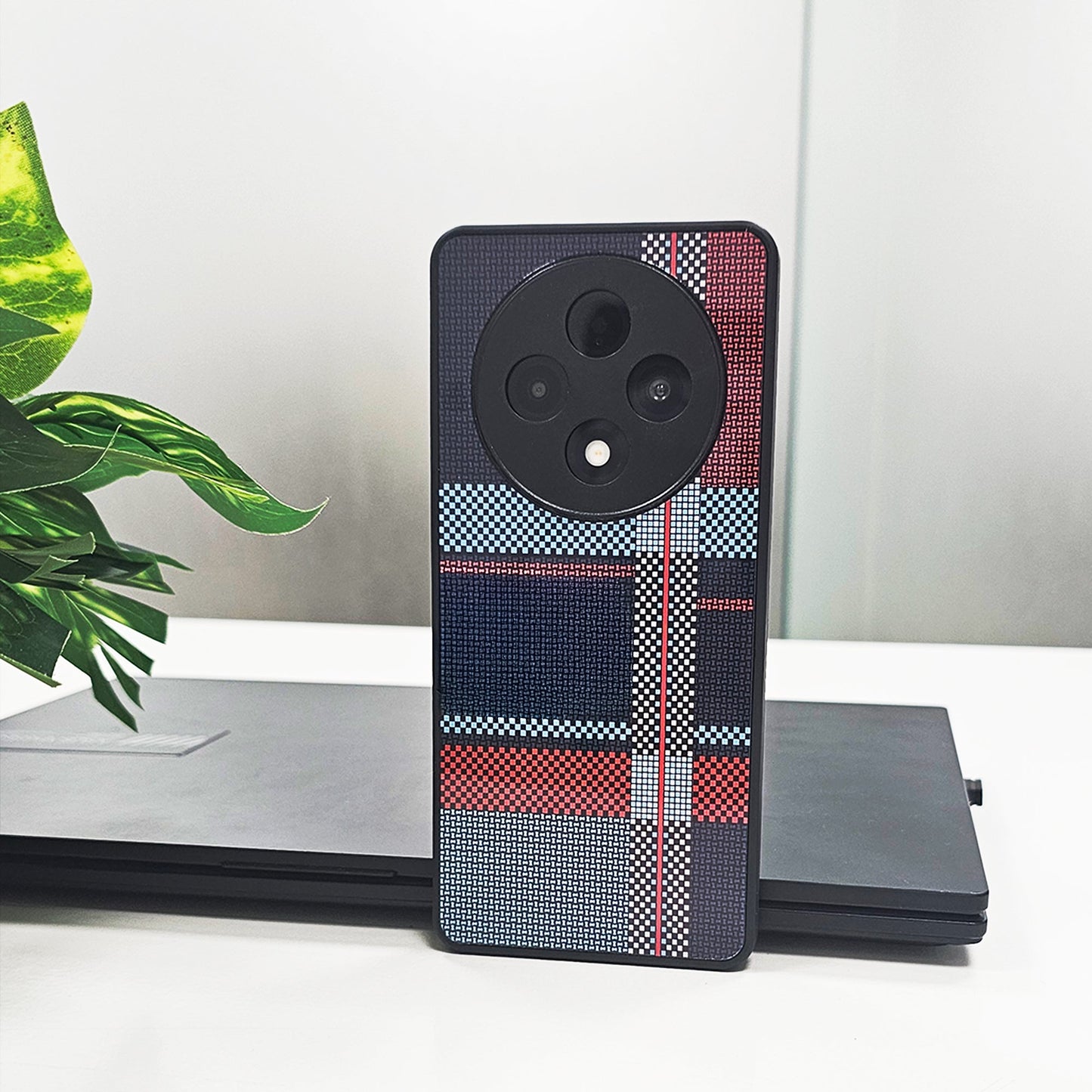 grid pattern OPPO F27 PRO back cover