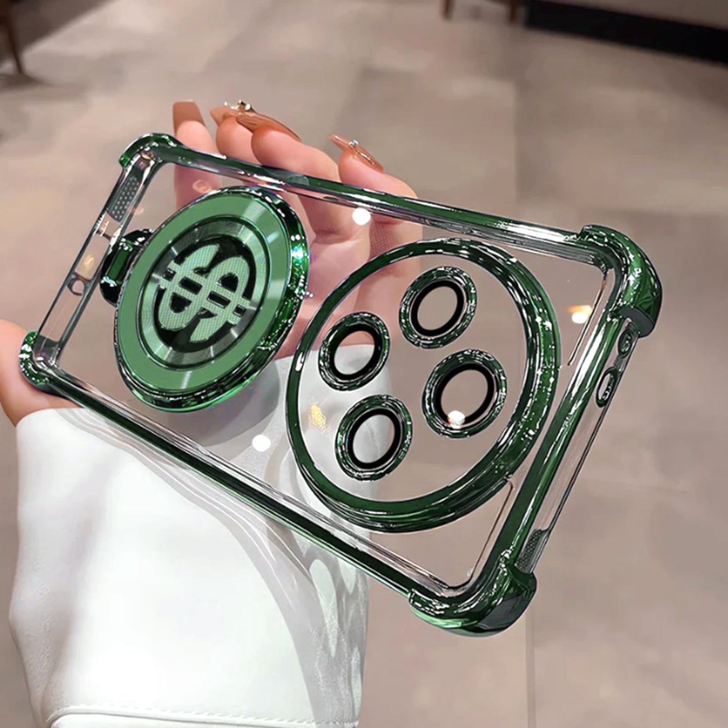 OPPO F27 PRO 5G Four Corner Airbags 100% Original Astro Money Magnet Rotating Dollar Case