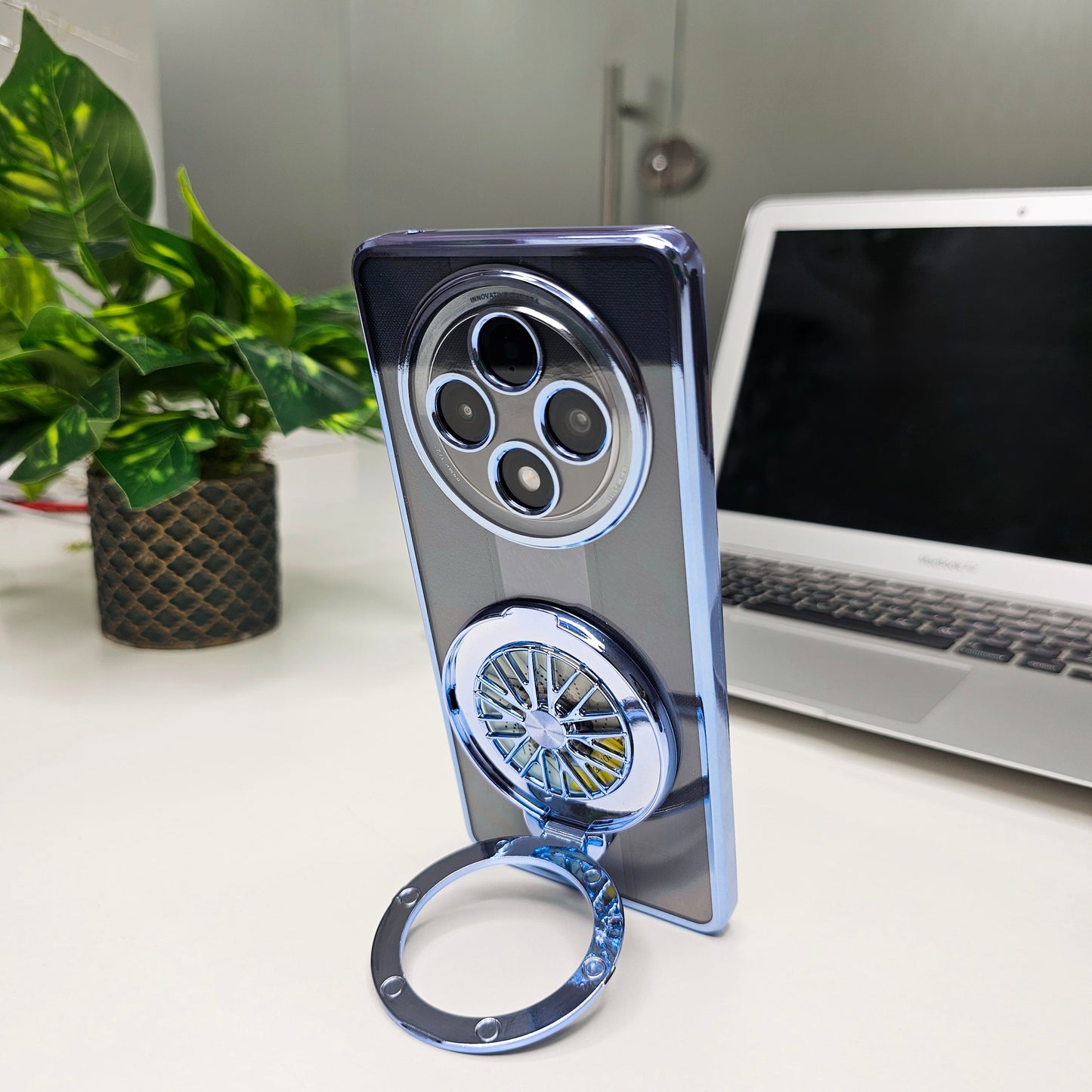 rotating Ferrari wheel Oppo F27 Pro cover