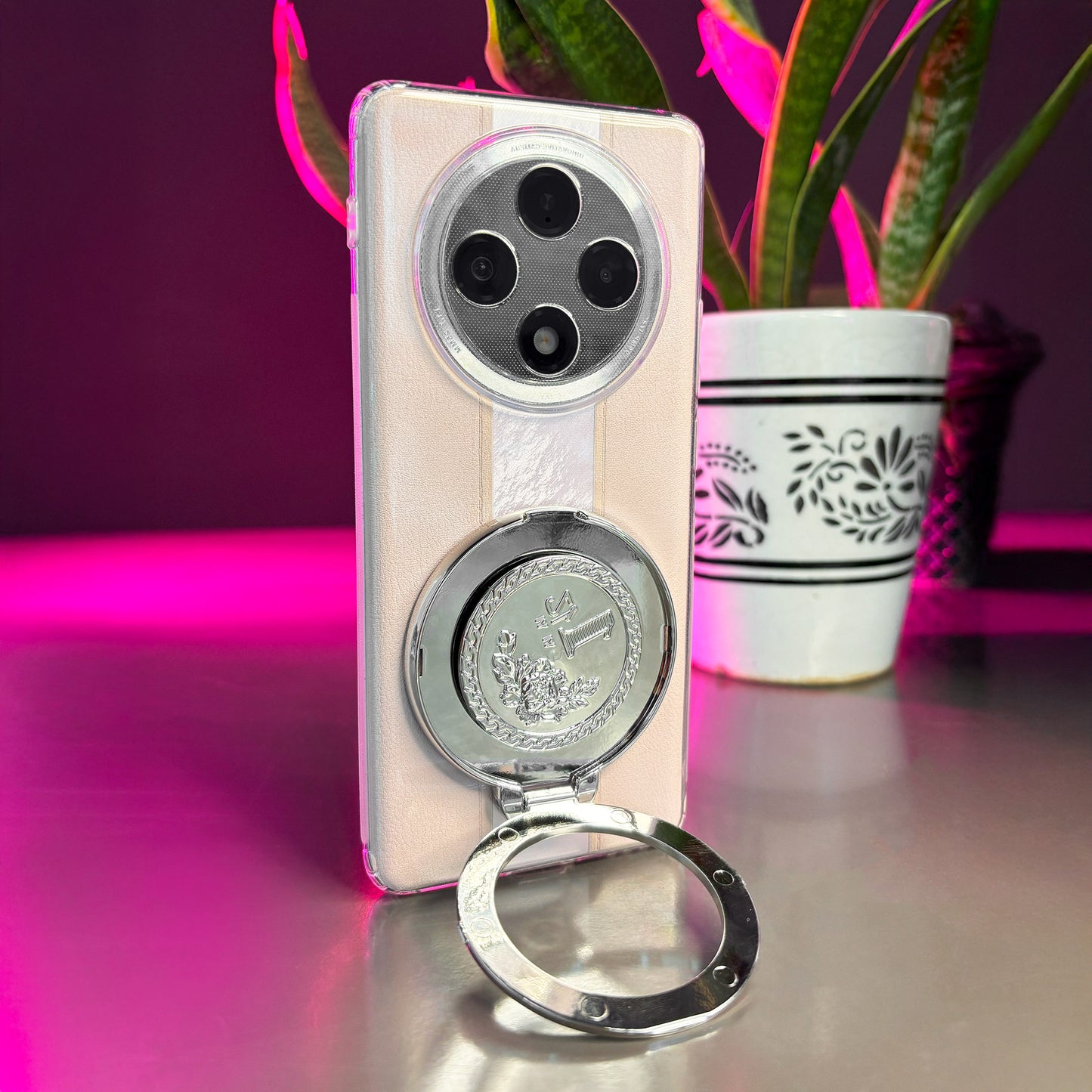 Oppo F27 Pro+ Transparent 1 Billion Edition Rotating Cluster Phone Case