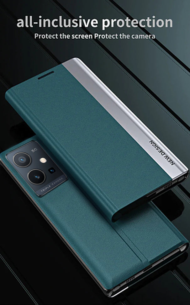 Vivo Y75 5G Flip Leather Case