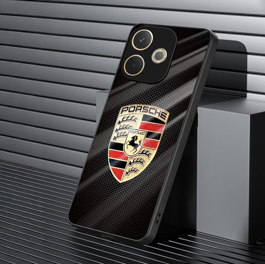 Oppo A5 Pro 5G Premium Acrylic Shockproof Glass Back Case (Porsche Shield)