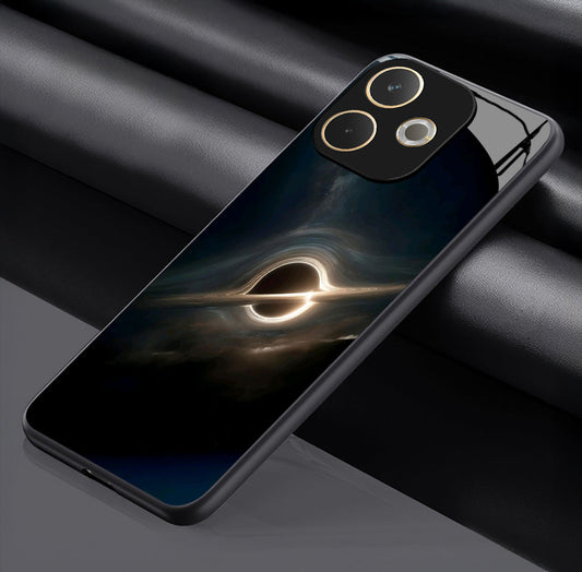 Oppo A5 Pro 5G Premium Acrylic Shockproof Glass Back Case (Midnight Eclipse)