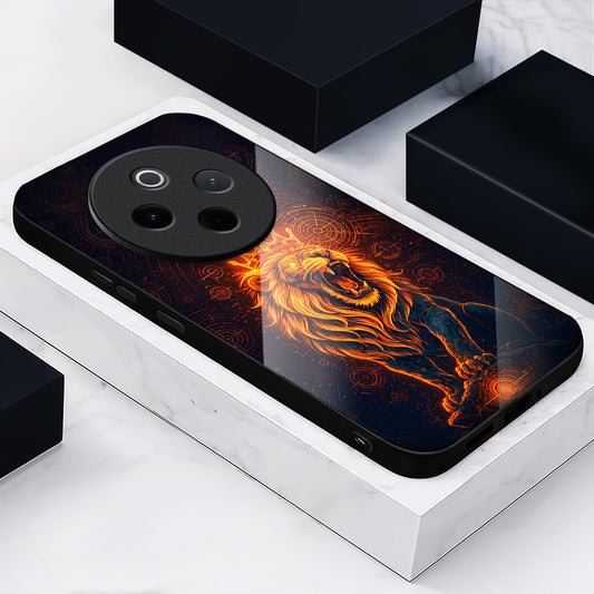 Vivo T4 5G Premium Acrylic Shockproof Glass Back Case (King of Cosmos)