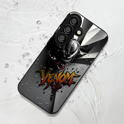 Samsung Galaxy A56 5G Premium Acrylic Shockproof Glass Back Case (Yellow-Venom)