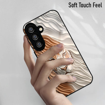 Samsung Galaxy A36 Premium Acrylic Shockproof Glass Back Case (Royal Tiger)