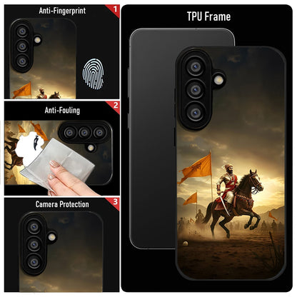 Samsung Galaxy A36 Premium Acrylic Shockproof Glass Back Case (Battle Glory)