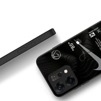 Oppo Reno 14 5G Premium Acrylic Shockproof Glass Back Case (Nike AIR)