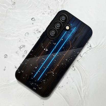 Samsung Galaxy A36 5G Premium Acrylic Shockproof Glass Back Case (Neon Glow)