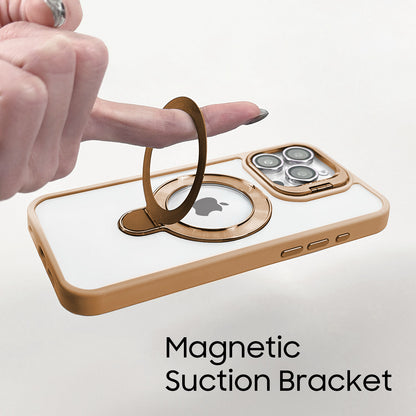 iPhone 16 Pro Golden Circle Magnetic With Camera Lens Rings iPhone Case