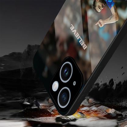 iPhone 15 Premium Acrylic Shockproof Glass Back Case (Virat Kohli)