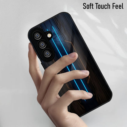 Samsung Galaxy A36 5G Premium Acrylic Shockproof Glass Back Case (Neon Glow)