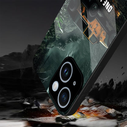 iPhone 15 Premium Acrylic Shockproof Glass Back Case ( Jeep Case )