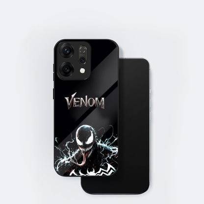 Oppo Reno 14 5G Premium Acrylic Shockproof Glass Back Case (Venom)
