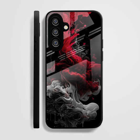 Samsung Galaxy A36 Premium Acrylic Shockproof Glass Back Case (Infernal Drift)
