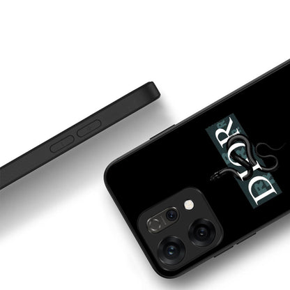 Oppo Reno 14 5G Premium Acrylic Shockproof Glass Back Case (Dior-Inspired)