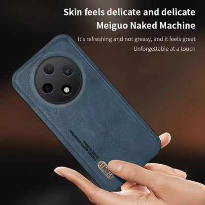 Oppo F27 Pro+ 5G Skin Feel Shockproof Magnetic Phone PU Leather Case