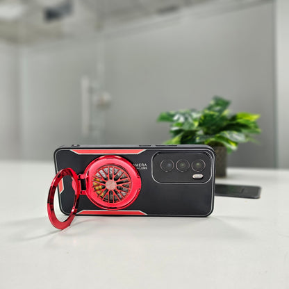 stylish red black Oppo Reno 12 5G cover