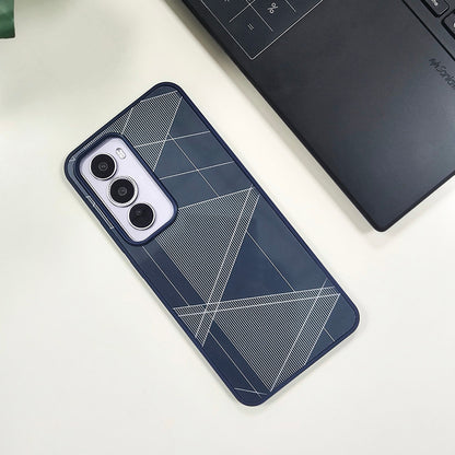 Oppo Reno12 5G Triangle Pattern Matte Back Shockproof Case