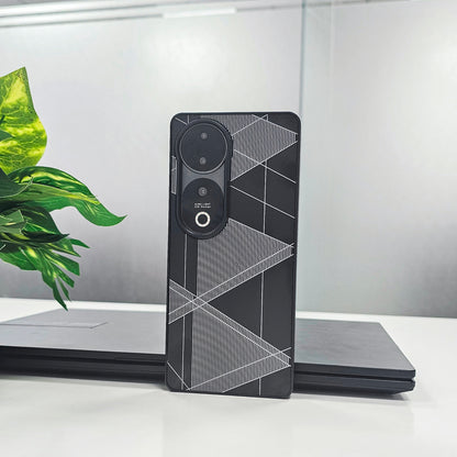 Vivo V40 Pro 5G Triangle Pattern Matte Back Shockproof Case