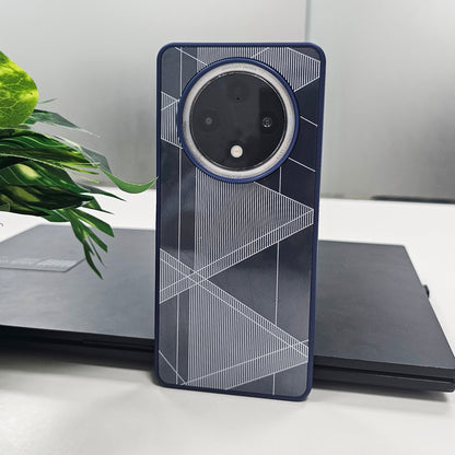 Oppo F27 Pro 5G Triangle Pattern Matte Back Shockproof Case