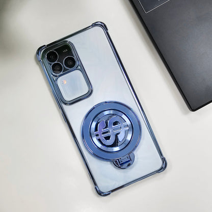 Vivo V30 Pro 5G Four Corner Airbags 100% Original Astro Money Magnet Rotating Dollar Case