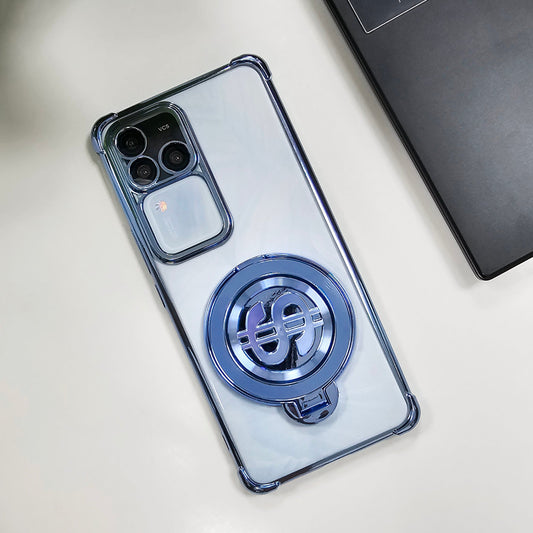 Vivo V30 Pro 5G Four Corner Airbags 100% Original Astro Money Magnet Rotating Dollar Case