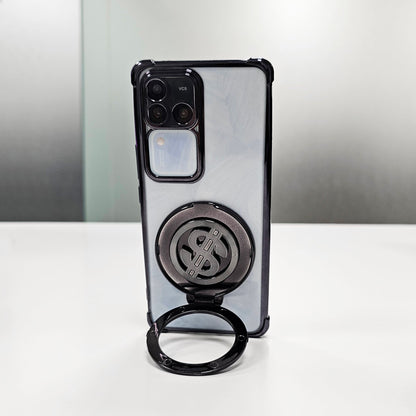 Vivo V30 Pro 5G Four Corner Airbags 100% Original Astro Money Magnet Rotating Dollar Case