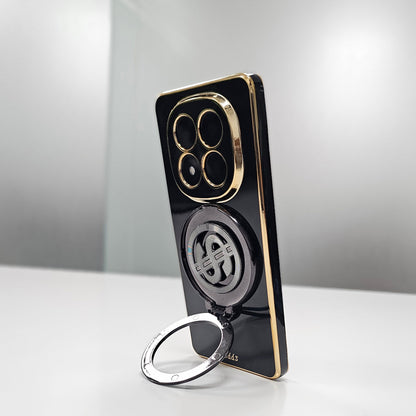 Redmi Note 14 Pro+ 5G Luxury Silicone Money Magnet Rotating Dollar Case